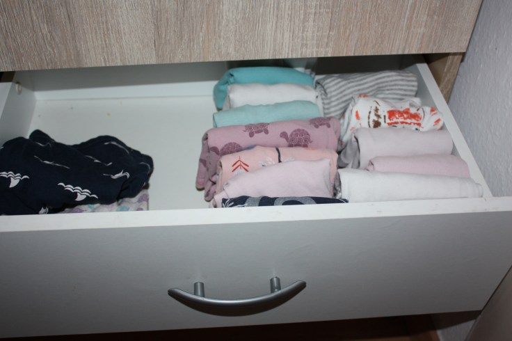 Konmari Unterwäsche Schublade