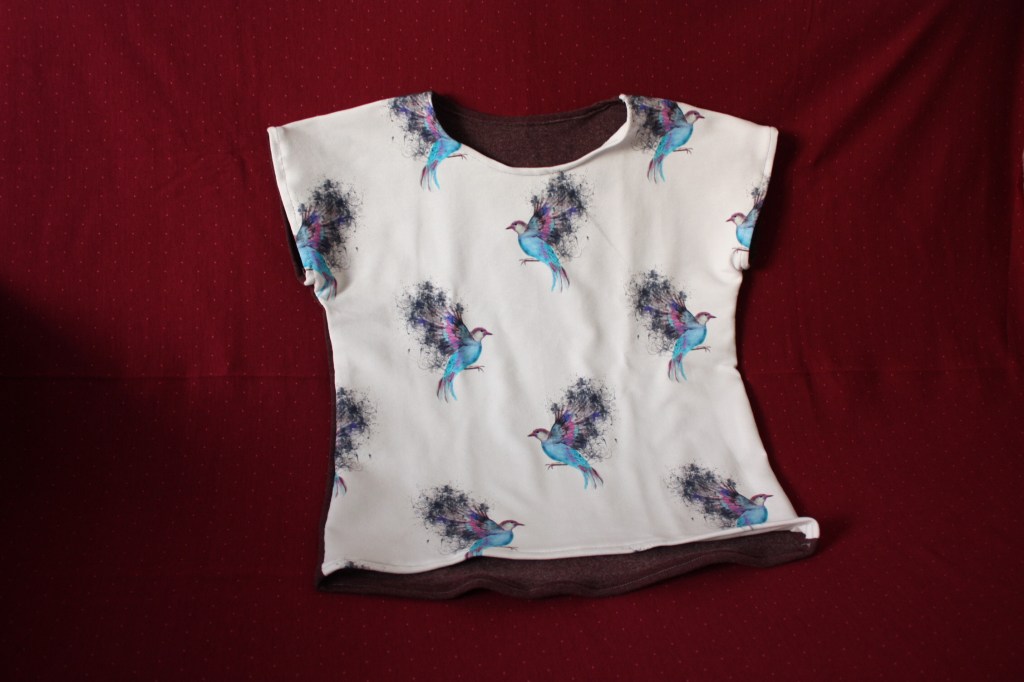 Kinder T-Shirt Vogelstoff