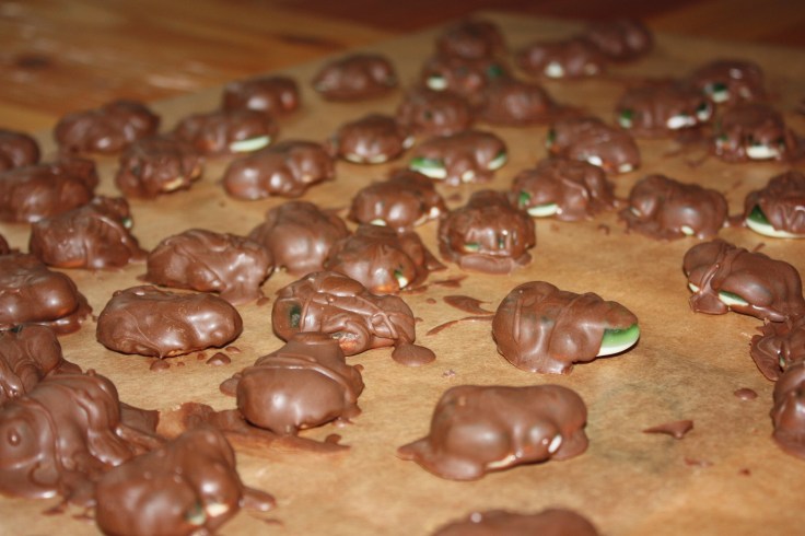 Schokofrösche herstellen