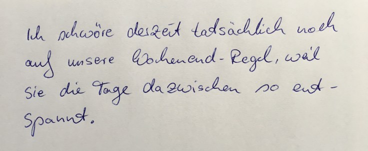 Wochenend-Regel