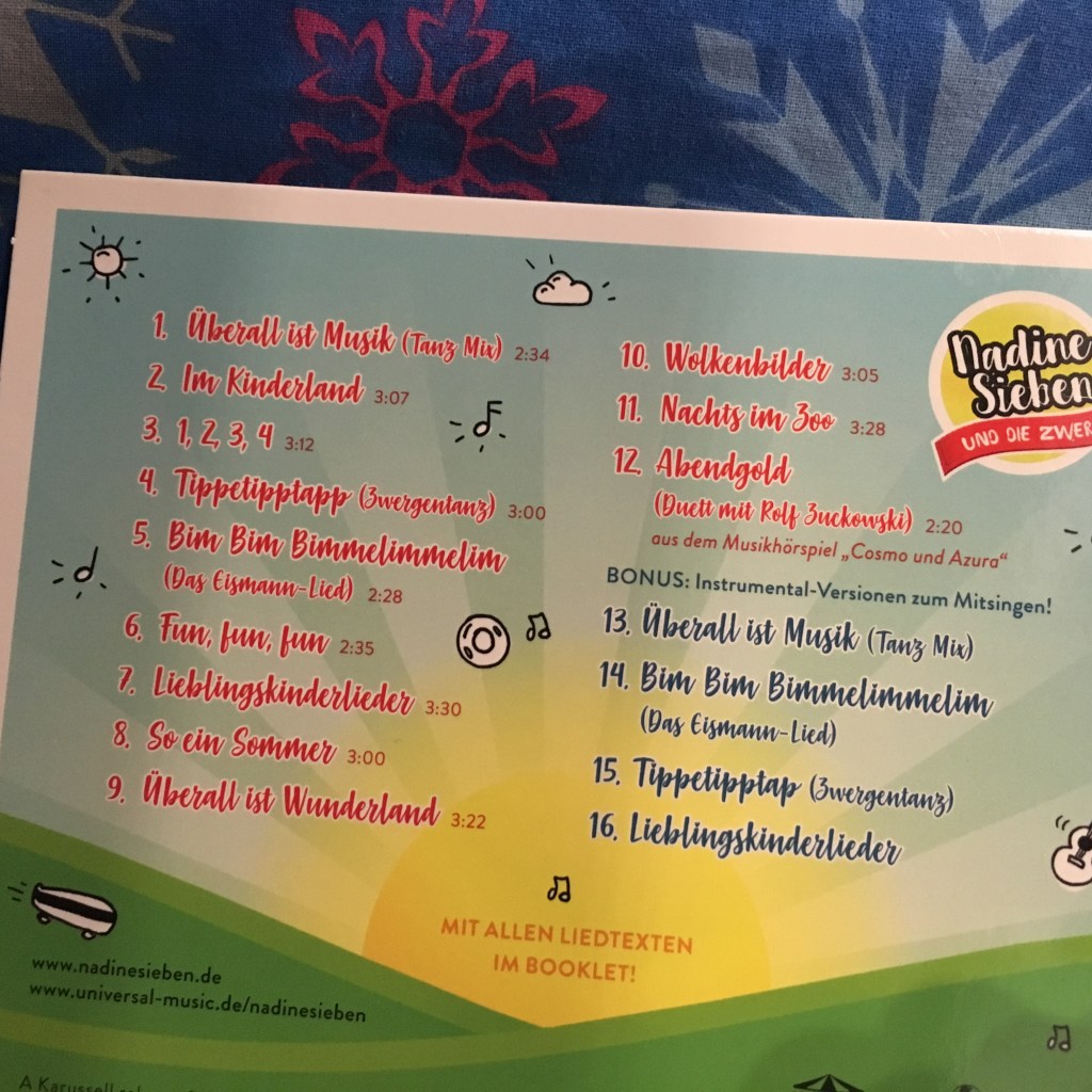 Kinderland Interpreten CD hinten