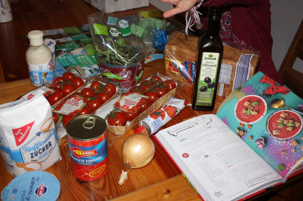 Zutaten für Tomatensuppe