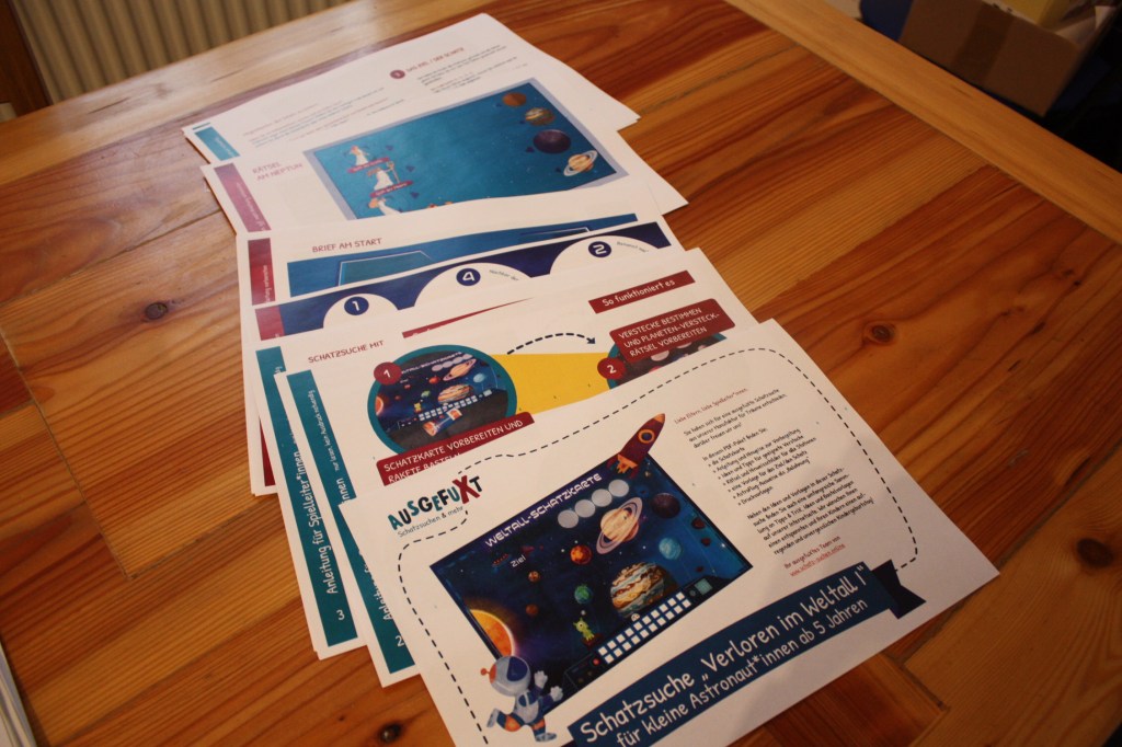 Schatzsuche Vorbereitung