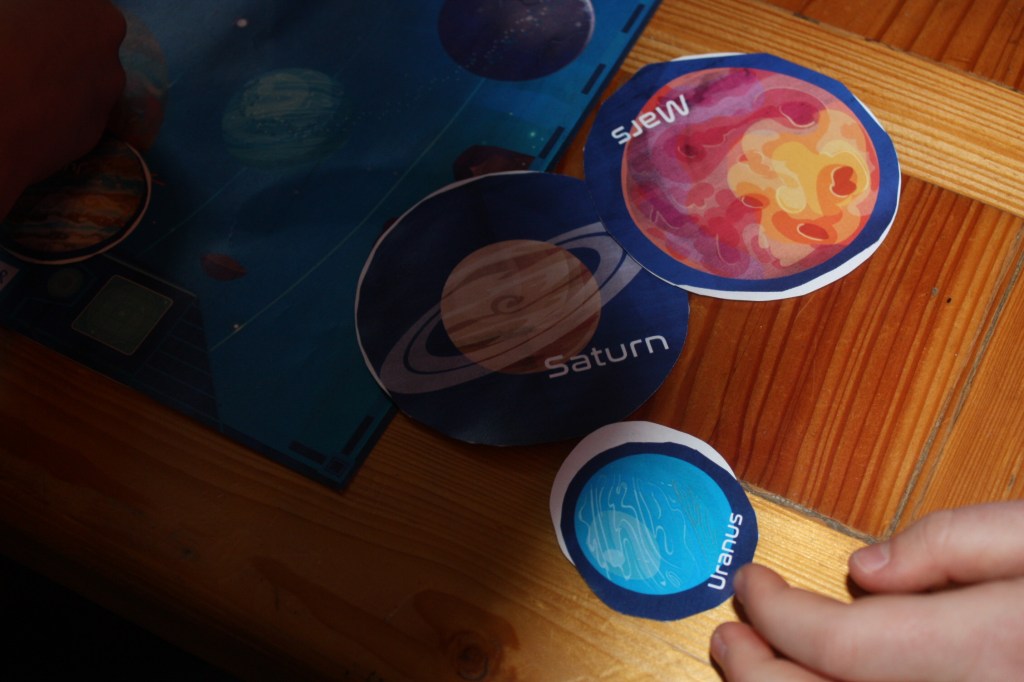 Uranus Saturn und Mars