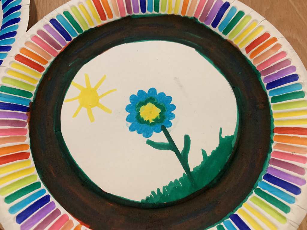 Frühling kommt – Basteln mit Papptellern