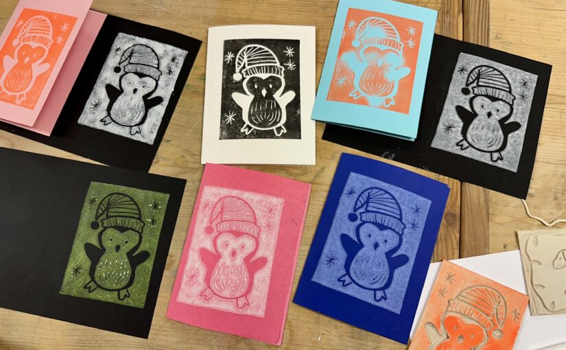 Karten mit Pinguin-Motiv