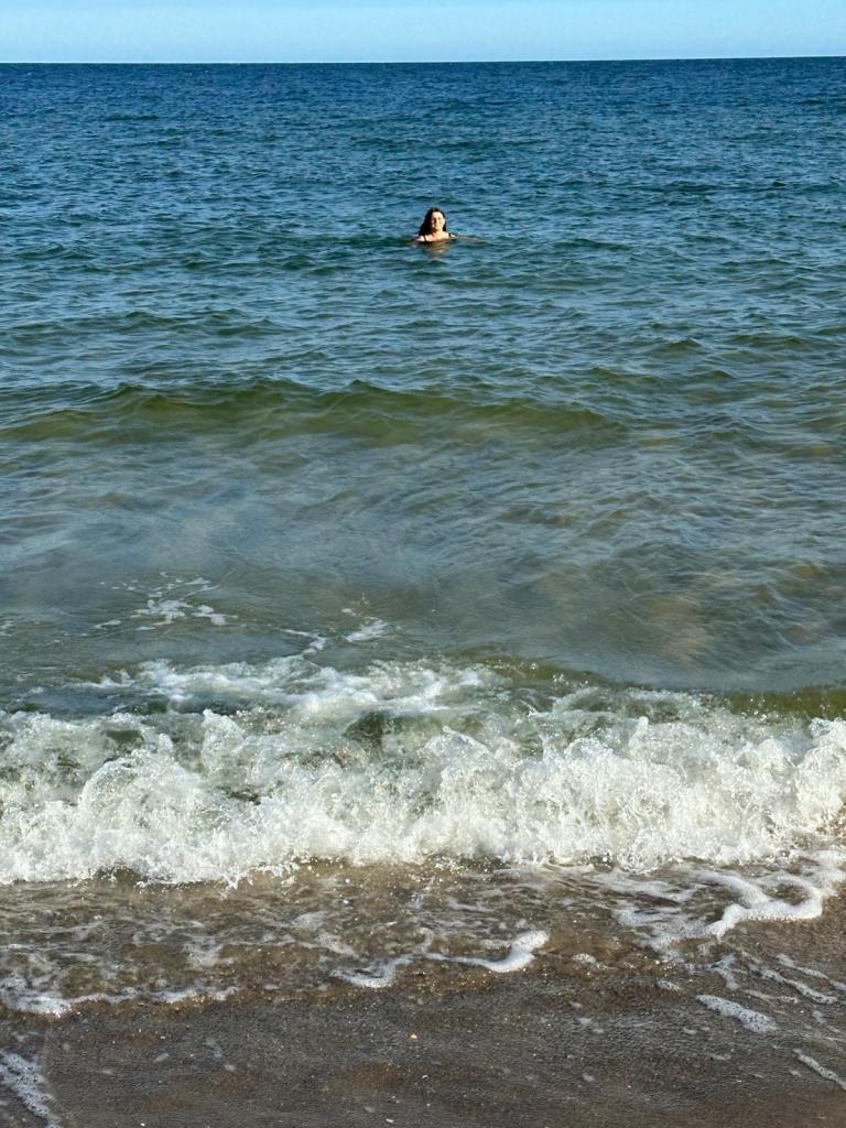 Frau im Meer